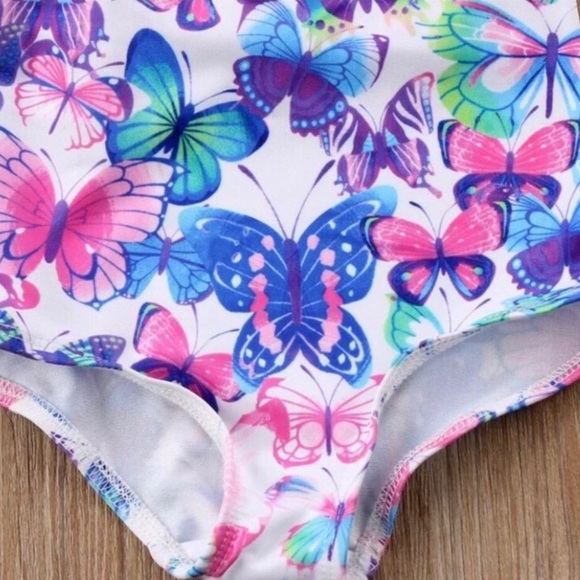 Swim Girls Onepiece Butterfly Bathing Suit 12 Year Poshmark